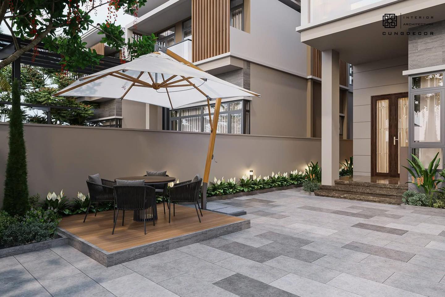 Nhà phố hiện đại